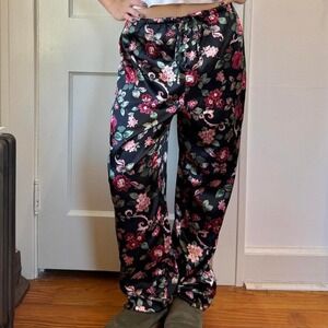 Vintage 90s y2k low rise wide leg silky pants